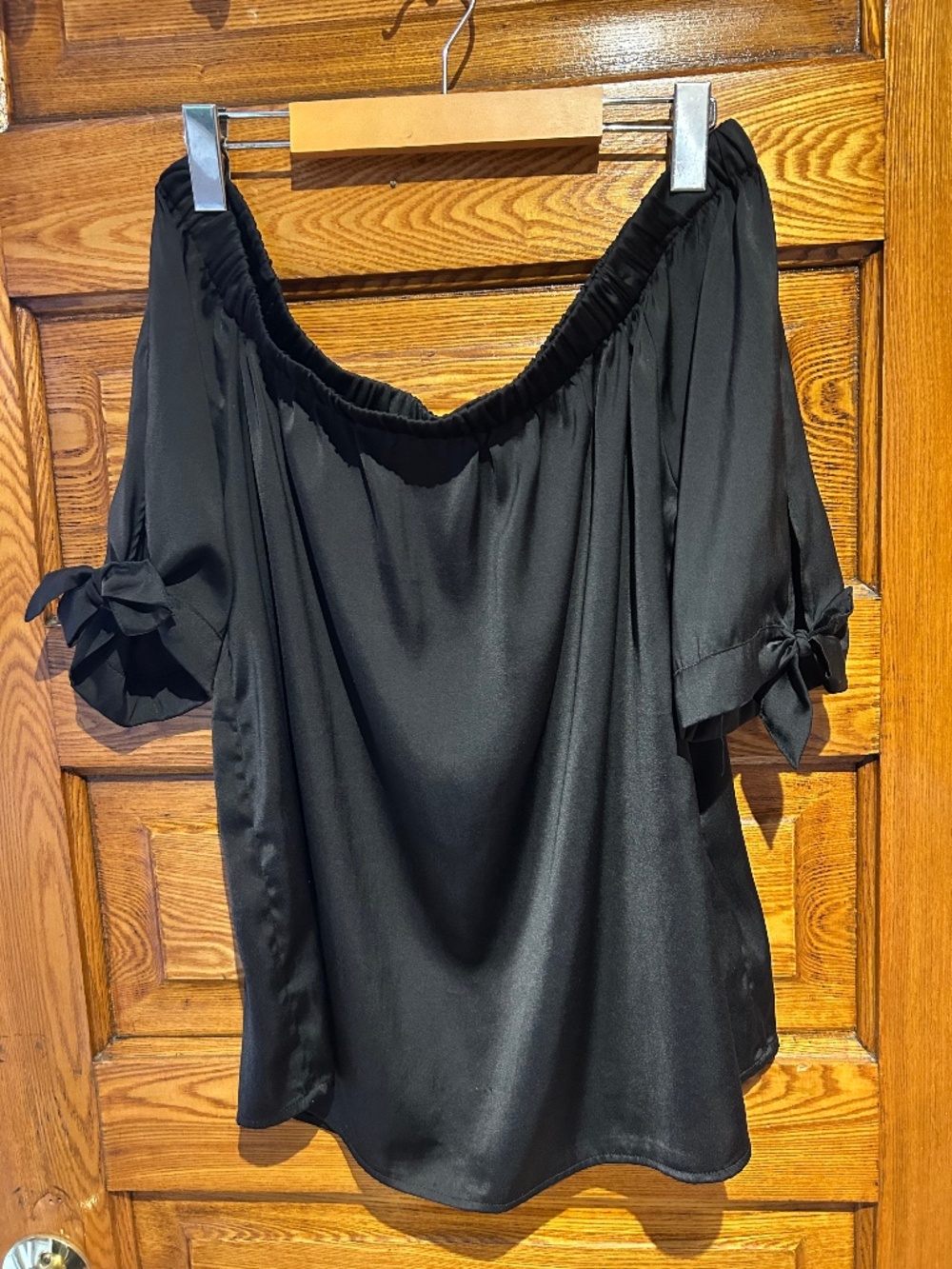 Black Satin Top
